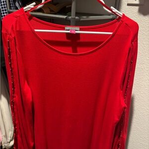 Vince Camuto Vibrant Red Top